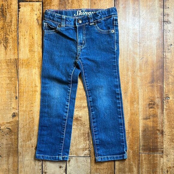 Crazy 8 Jeans 3T Skinny Jeans cotton adjustable waist  denim spring summer - Picture 1 of 6